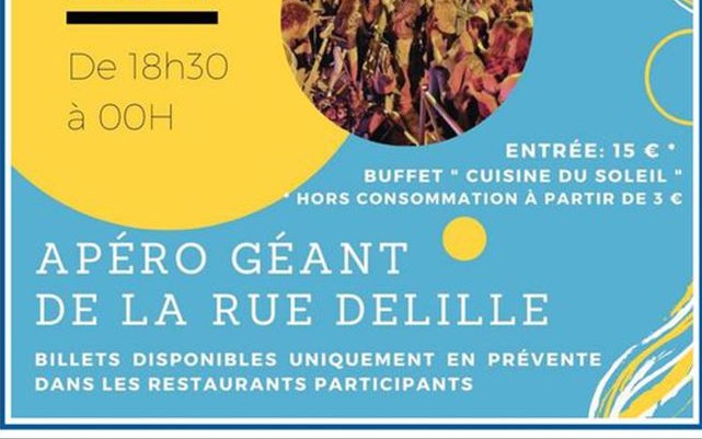 Nice - Apéro Géant de la Rue Delille - Nice Centre